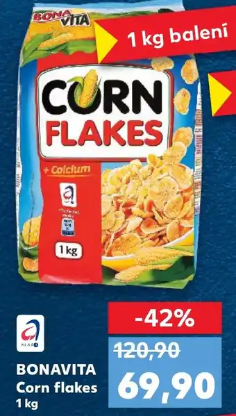 Kaufland BONAVITA Corn flakes 1 kg nabídka
