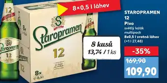 Kaufland STAROPRAMEN 12 Pivo nabídka