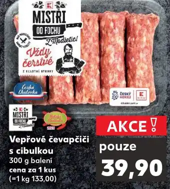 Kaufland Vepřové čevapčiči s cibulkou nabídka