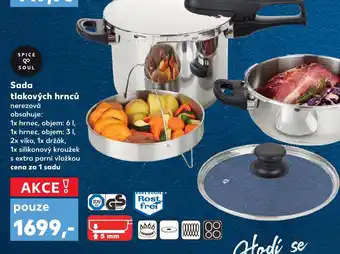 Kaufland Sada tlakových hrnců nabídka