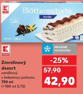 Kaufland Zmrzlinový dezert nabídka