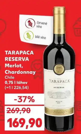 Kaufland TARAPACA RESERVA Merlot, Chardonnay nabídka