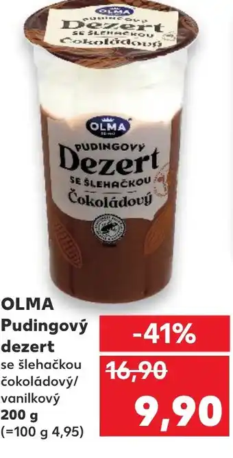 Kaufland OLMA Pudingový dezert nabídka