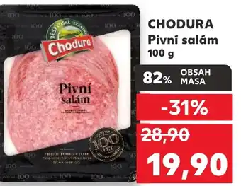 Kaufland CHODURA Pivní salám nabídka
