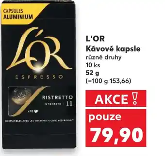 Kaufland L'OR Kávové kapsle nabídka