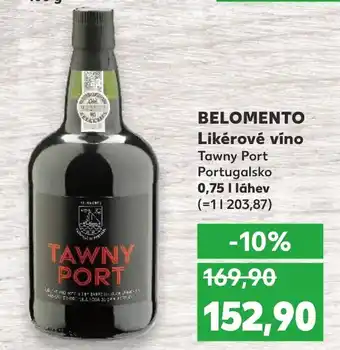 Kaufland BELOMENTO Likérové víno nabídka