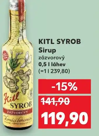 Kaufland KITL SYROB Sirup 0.5L nabídka