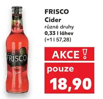 Kaufland FRISCO Cider 0.33L nabídka