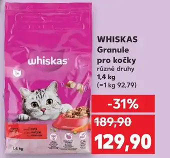Kaufland WHISKAS Granule pro kočky nabídka