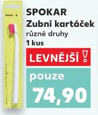 Kaufland SPOKAR Zubní kartáček nabídka