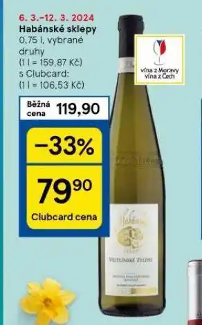 Tesco Habánské sklepy nabídka