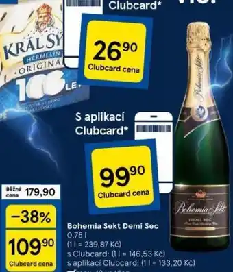 Tesco Bohemia sekt demi sec nabídka