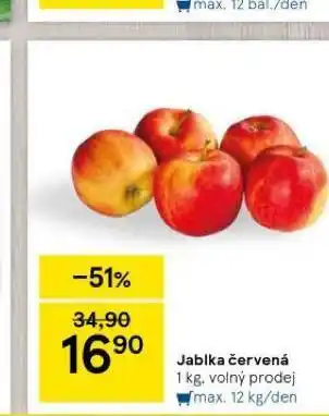 Tesco Jablka červená nabídka