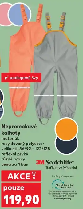 Kaufland Nepromokavé kalhoty nabídka
