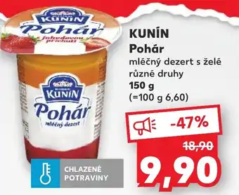 Kaufland KUNIN Pohár nabídka