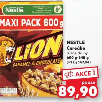 Kaufland NESTLÉ Cereálie nabídka