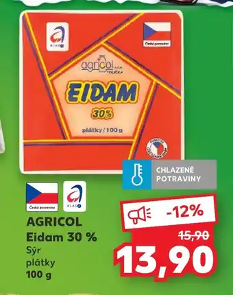 Kaufland AGRICOL Eidam 30 % nabídka