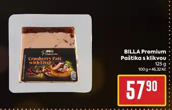 Billa BILLA Premium Paštika s klikvou nabídka