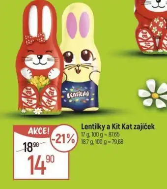 Globus Lentilky a Kit Kat zajíček nabídka
