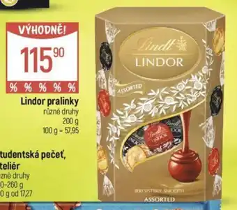 Globus Lindor pralinky nabídka