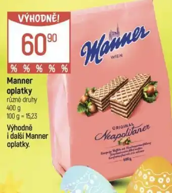 Globus Manner oplatky nabídka