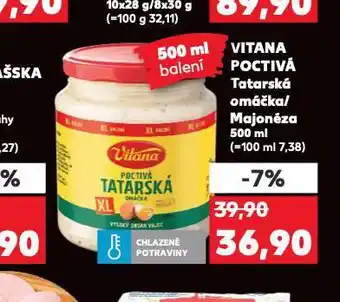 Kaufland Vitana poctivá tatarská omáčka nabídka