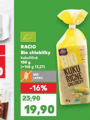 Kaufland Racio bio chlebíčky nabídka