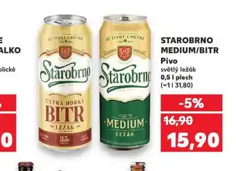 Kaufland Pivo starobrno nabídka