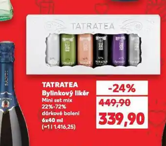 Kaufland Tatratea bylinný likér nabídka