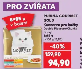 Kaufland Gourmet gold konzerva pro kočky nabídka