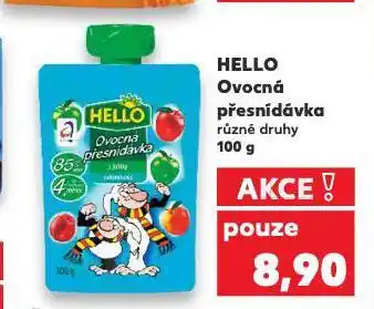 Kaufland Hello ovocná přesnídávka nabídka
