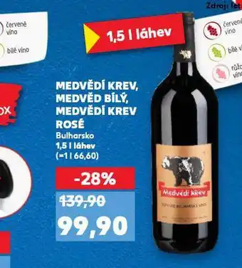 Kaufland Medvědí krev nabídka