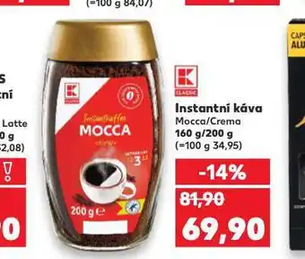 Kaufland Instantní káva nabídka