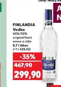 Kaufland Finlandia vodka nabídka
