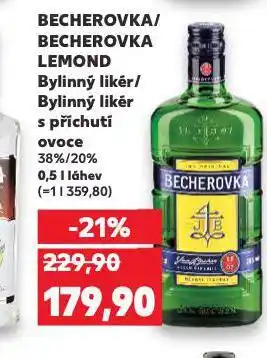 Kaufland Becherovka nabídka