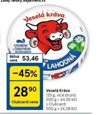 Tesco Veselá kráva nabídka