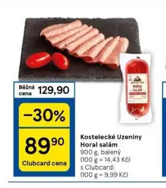 Tesco Horal salám nabídka