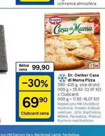Tesco Dr. oetker casa di mama pizza nabídka