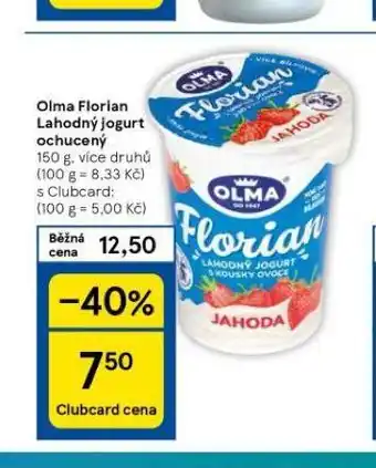 Tesco Olma florian lahodný jogurt ochucený nabídka