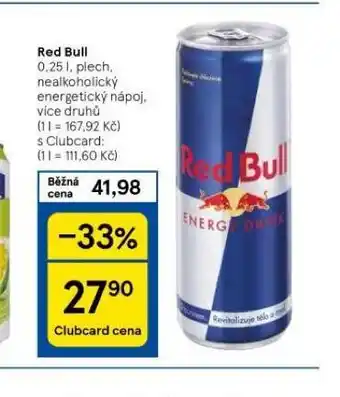 Tesco Red bull nabídka