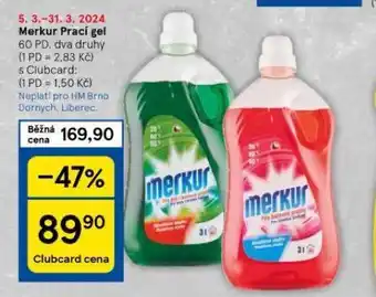 Merkur prací gel