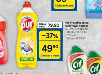 Tesco Pur prostředek na ruční mytí nádobí nabídka