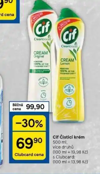 Tesco Cif čistící krém nabídka