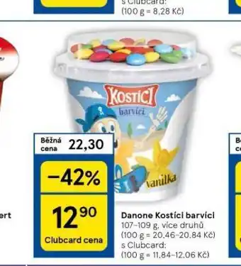 Tesco Danone kostíci barvíci nabídka