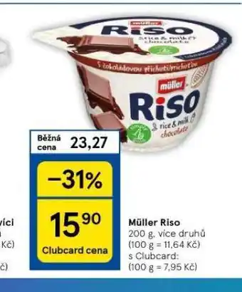 Tesco Müller riso nabídka