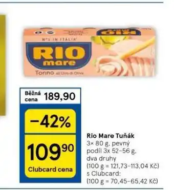 Tesco Rio mare tuňák nabídka