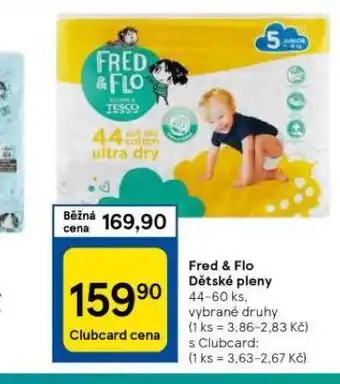 Tesco Fred & flo dětské pleny nabídka