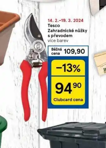 Tesco Tesco zahradnické nůžky s převodem nabídka