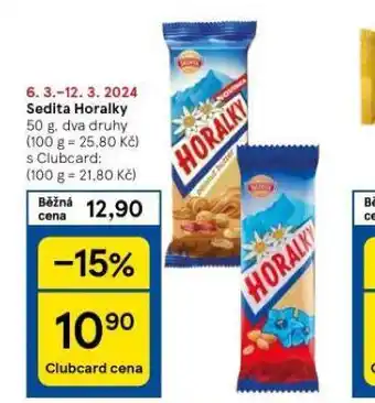 Tesco Sedita horalky nabídka
