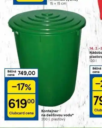 Tesco Kontejner na dešťovou vodu nabídka